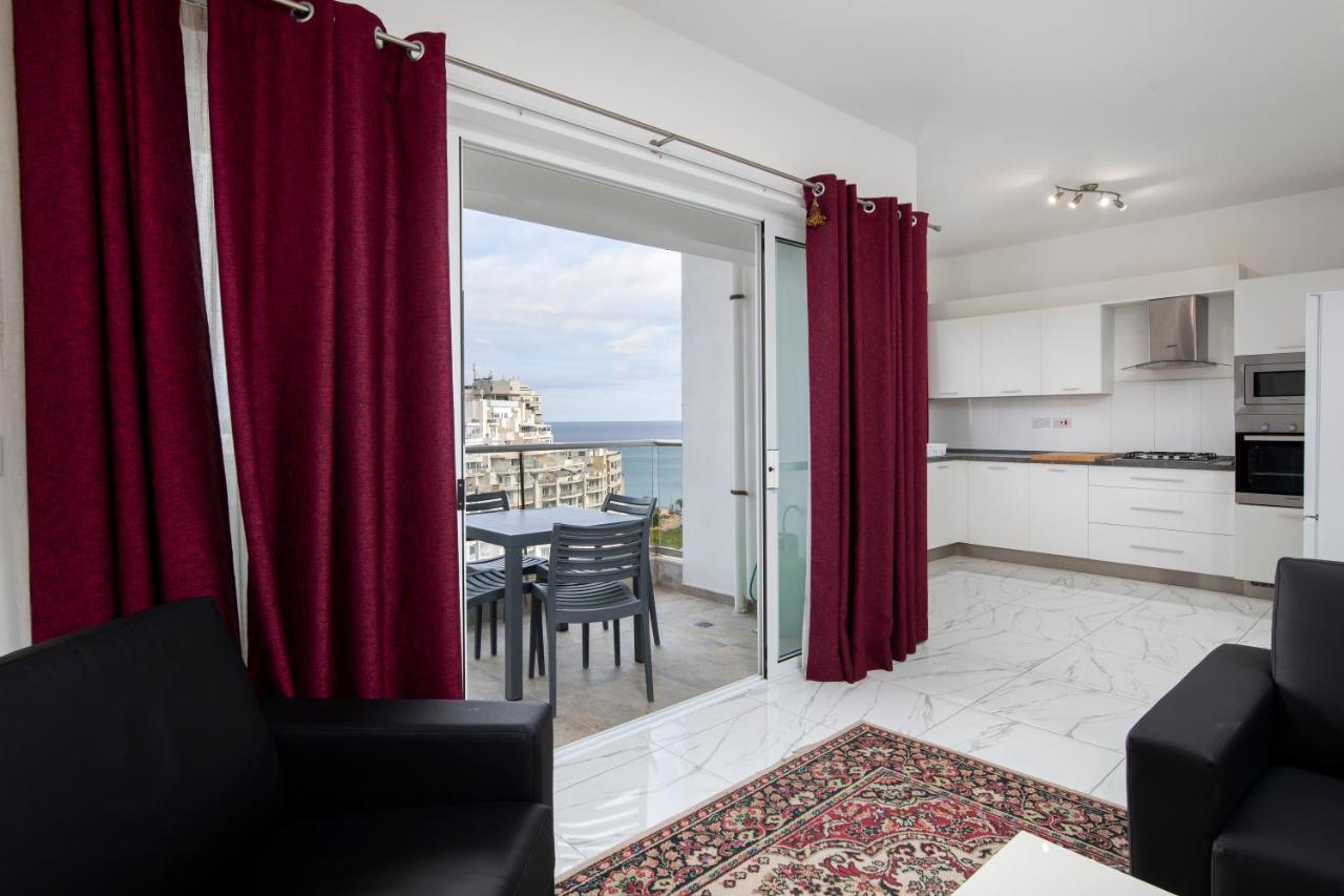 Sea View Apartment 2 Bedrooms 2 Bathrooms, 2 Minutes Away From The Sea Saint Julian's Екстер'єр фото